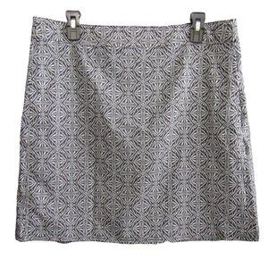 RipSkirt Hawaii Skirt Size L Black Gray Batik Dot 19.5 Inch Length 2 Wrap New